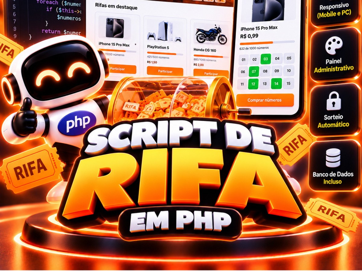 Script de Rifa em PHP — Painel Administrativo